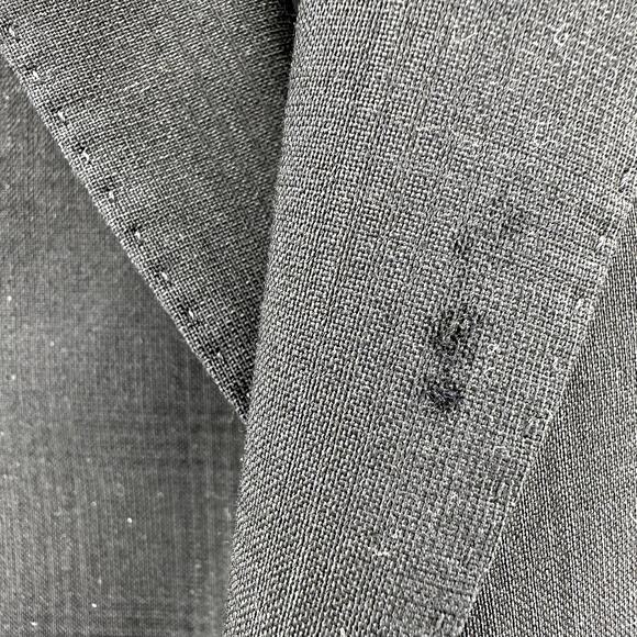 ZZegna Drop 7 Suit Set Notch Lapel Jacket Pleated Pants Wool Navy Blue 54R - Picture 7 of 16